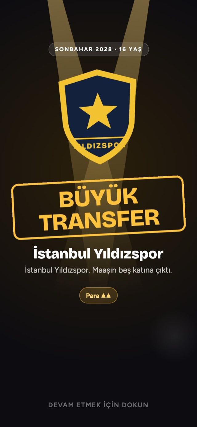 Büyük transfer sahnesi